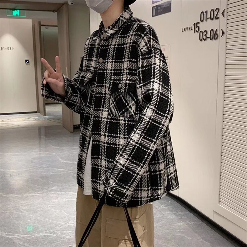 长袖衬衫春款男港风潮流C1052P55,男装衬衫,星座1116-2