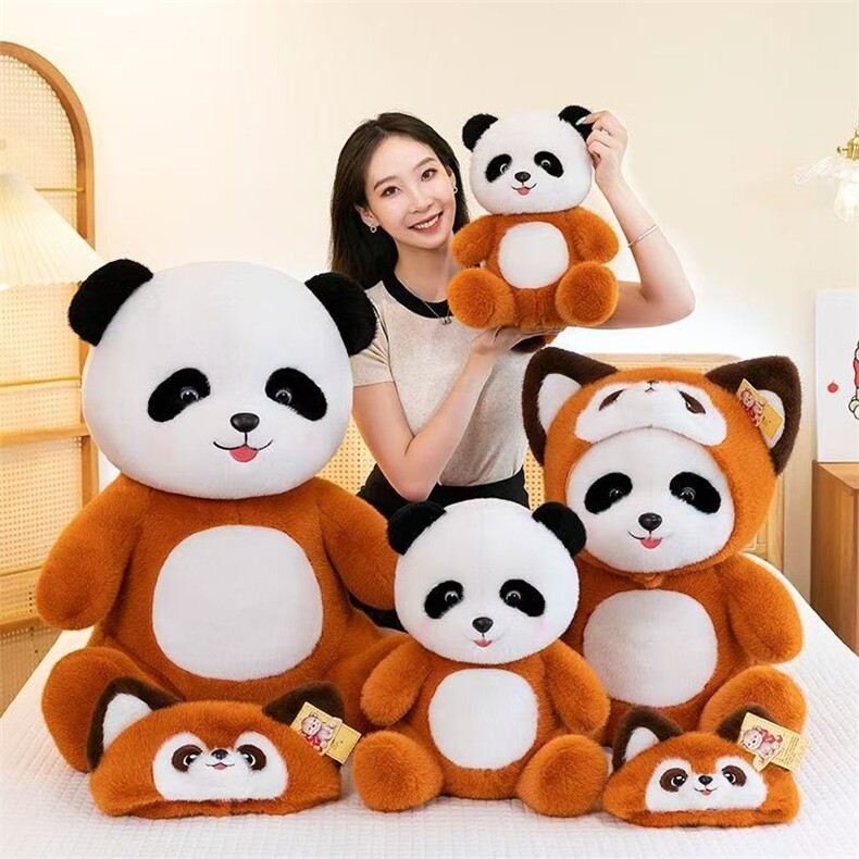 金貂绒小浣熊，鑫芮毛绒玩具