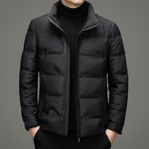 中年男士保暖外套立领爸爸衣服羽绒服男短款冬季XXH9620-P230,男装羽绒服,电商B212（原钱塘6029）