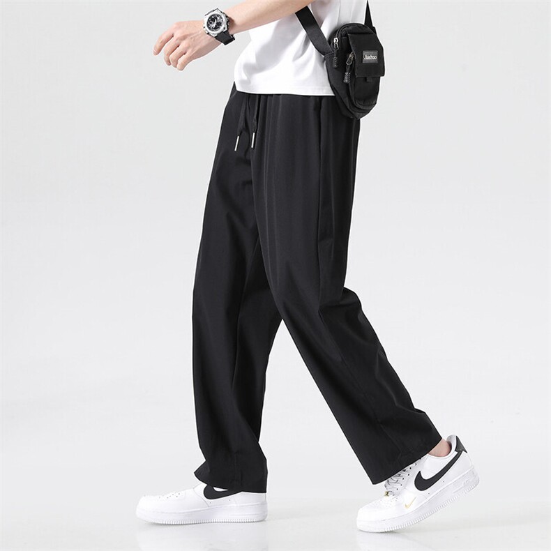 跨境电商裤子男款春夏季宽松阔腿直筒休闲长裤男士九分运动裤，女装休闲裤，星座1107-1