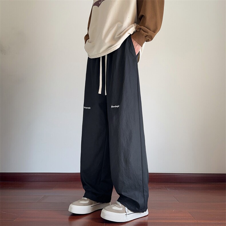 2025春季新款内景大码美式刺绣直筒裤M-5XHK24774-特P35,男装休闲裤,电商A022