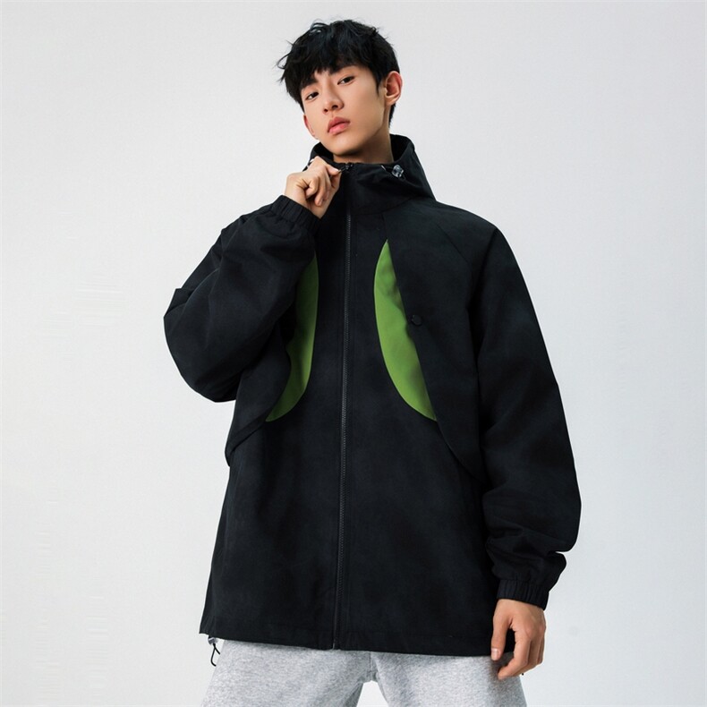 美式复古冲锋衣外套春季潮牌宽松休闲机车服夹克A406JK6005P78,男装夹克,星座309（原A406）