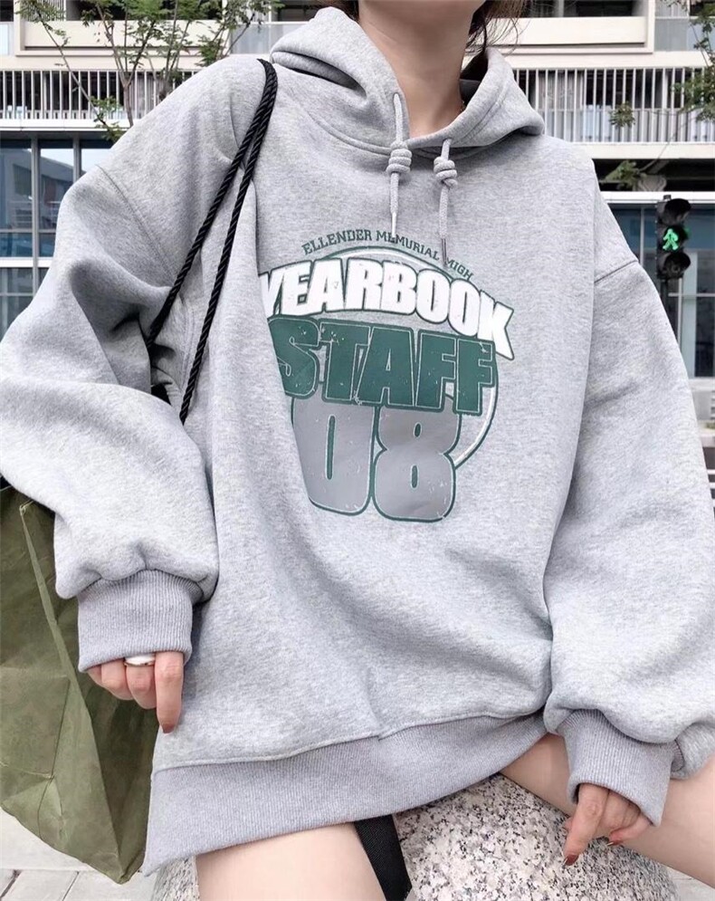 韩版银狐绒带帽卫衣，女装卫衣/绒衫，一杭