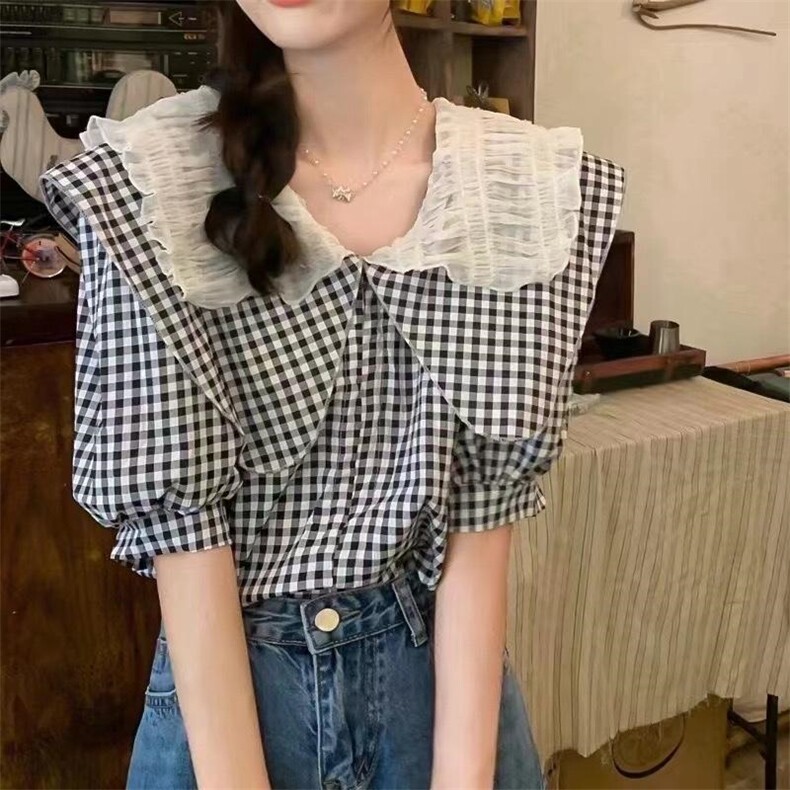 小格子小衫，其它，萌蔻