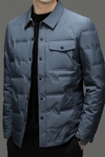 CXYF59997钱塘2020-2冬季新款厚款休闲翻领中年男士羽绒服P175，男装羽绒服，钱塘207-2