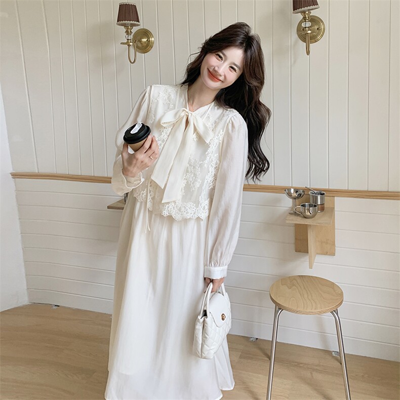 现货-米白色两件套裙203-8886-P145-K208，女装套装/套裙，浙宝203