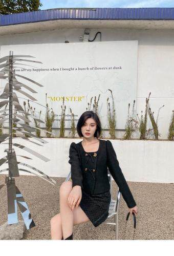 【现货】外贸原厂定制面料！金属扣外套短，其它，欧尼蒂