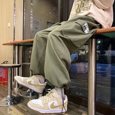 日系大口袋工装裤男韩版潮牌宽松青少年大码工装裤A524P35，男装休闲裤，星座1116-2