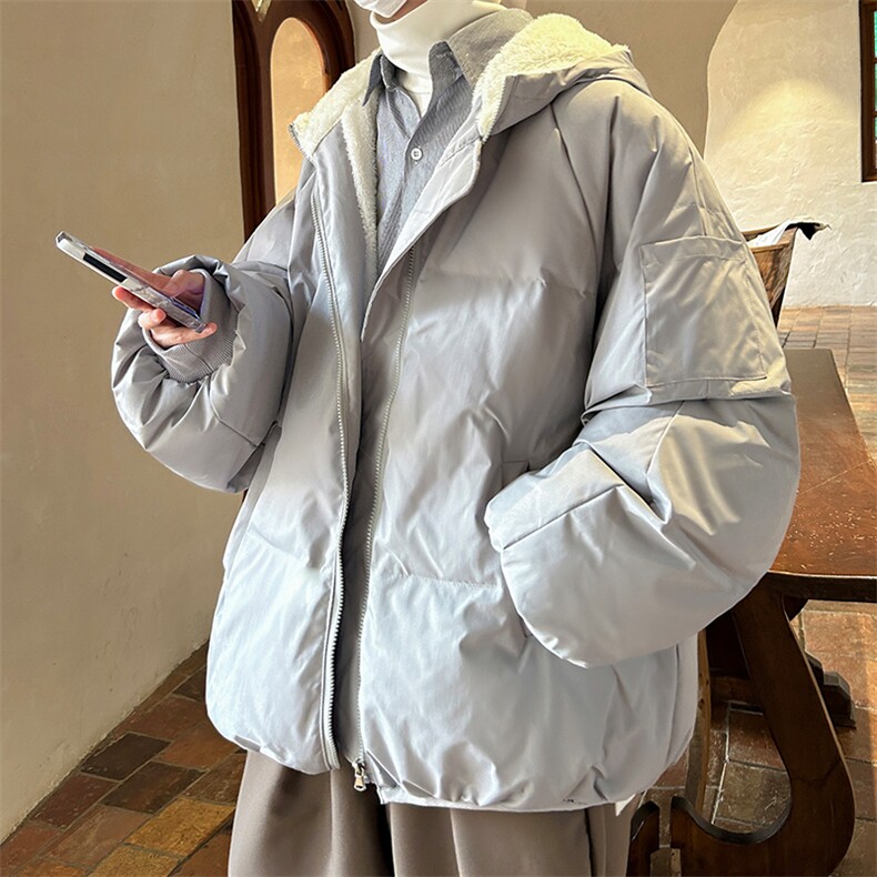 控128加绒面包服男大码羊羔毛棉衣男MY16286-P100,男装棉衣,电商A040