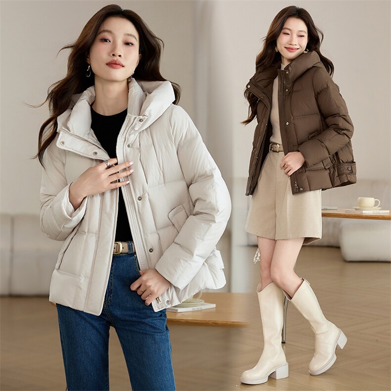 现货！！！！！！！！！白鸭绒羽绒服女图片