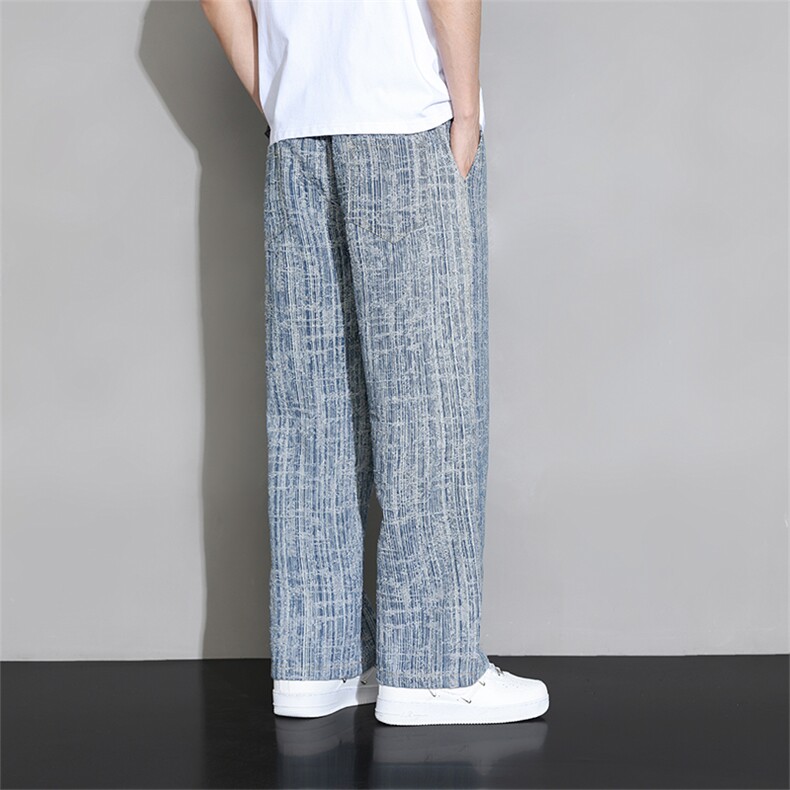 M-8XL2026秋季新款大码平脚潮流休闲牛仔裤109-K129-P55,男装牛仔裤,星座109