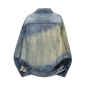 水洗牛仔外套男款春美式痞帅上衣服宽松休闲工装夹克JK1324-P80