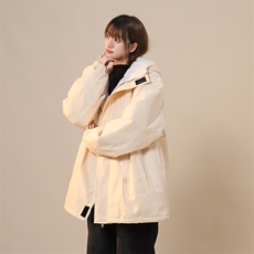 三防多拉链户外冲锋衣内里600克仿兔毛潮牌棉衣XZ301AY02P118，男装棉衣，星座301A