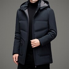 BAMJ-6812钱塘2020-2冬季厚款商务休闲简约中年男士羽绒服P235，男装羽绒服，钱塘207-2