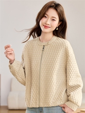 2026年春秋季新款时尚大码妈妈装气质显瘦休闲百搭两面穿外套，女装短外套，独衣靓