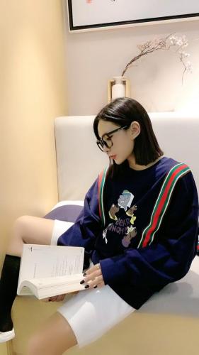 书记织带款卫衣,女装卫衣/绒衫,著朴
