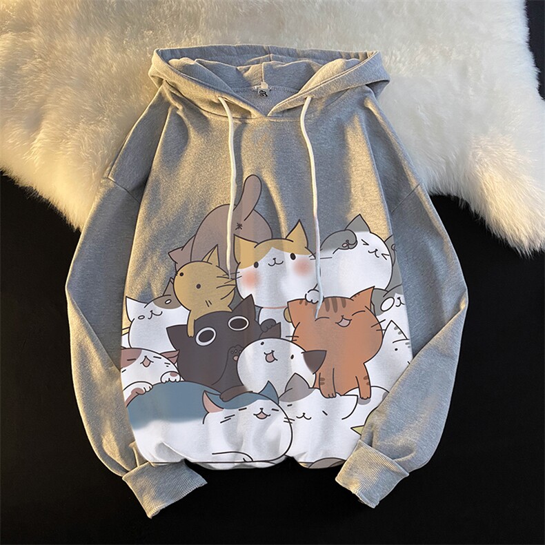 WY2162-P35 加绒款-P40 纯棉连帽卫衣男大码运动帽衫宽松薄外套男图片