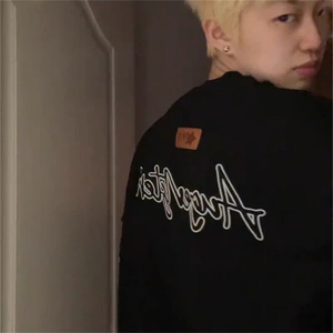 万针全刺绣工艺抖音得物高品质260克重磅纯棉双纱美式高街短袖T恤