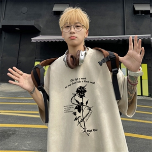 特P19控38 2024夏季新款麂皮绒圆领短袖T恤RT420图片