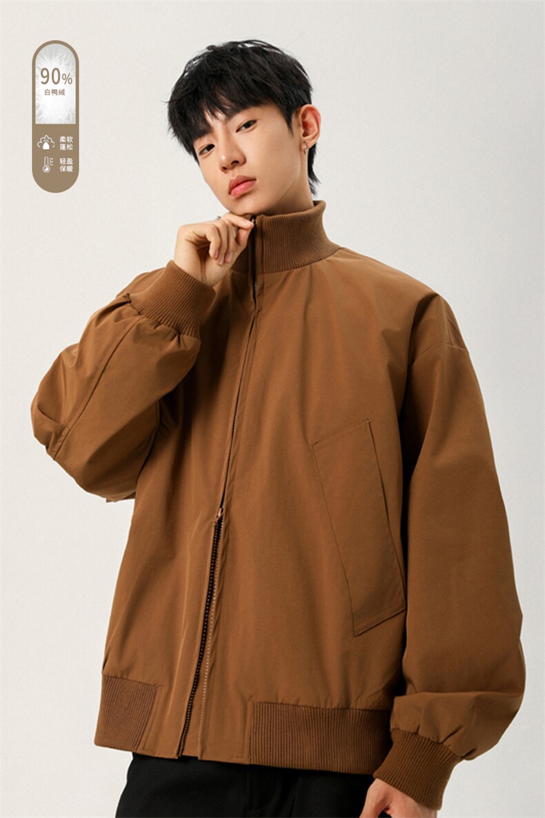 广检90%白鸭绒冬季无影墙羽绒服充绒量75gM-5XHY25593-特P109,男装羽绒服,电商A022
