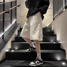沙滩短裤潮牌新款男2023休闲裤纯色五分裤潮文艺夏季潮K3593-P30，男装牛仔裤，星座412