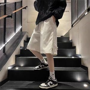 沙滩短裤潮牌新款男2023休闲裤纯色五分裤潮文艺夏季潮K3593-P30图片