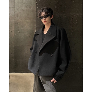 加棉加厚毛呢大衣宽松显瘦外套潮504-F31-P85控128(加棉P95控138)图片