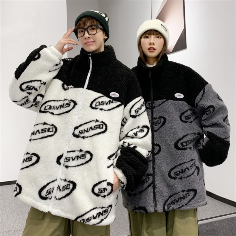 冬装加厚棉衣潮流宽松休闲羊羔绒外套棉服A161-2-271-P95,男装棉衣,电商A161-2