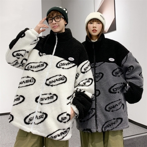冬装加厚棉衣潮流宽松休闲羊羔绒外套棉服A161-2-271-P95图片