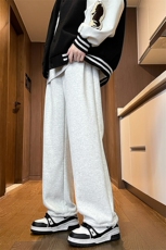 8XL-M羊羔绒运动裤宽松束脚棉裤加厚保暖休闲裤卫裤K9105P58控78，男装休闲裤，电商D206-1
