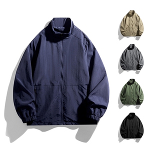 抖音男夹克衫立领拉链开衫冲锋衣外套加大码M-5XL JK8919-P30图片