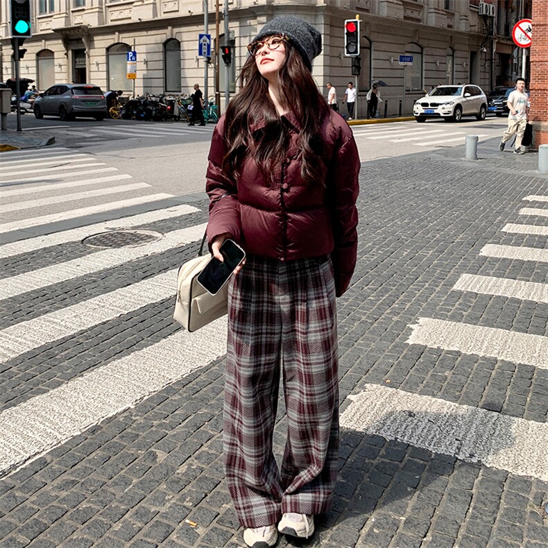 现货！（90新标带检）时尚纯色短款洋气加厚保暖羽绒服女冬季潮品,女装羽绒服,衣秀之家