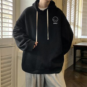 纯棉连帽卫衣男大码运动帽衫宽松薄WY2072-P35 加绒款-P40图片