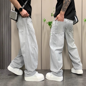 1506-1/KT12221/P51新款美式复古水洗做旧牛仔裤男士潮牌百搭时尚图片