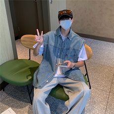 青春流行男夹克文艺潮外套P48，男装背心/马甲，星座1116-2