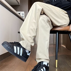 低腰宽松型潮休闲裤伞兵裤子夏季微喇直筒裤运动长裤K2869/P45，女装休闲裤，星座506