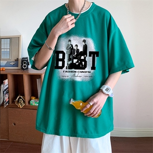 ！2024夏季新款男士潮流华夫格短袖T恤冰爽半袖TXH302P25图片