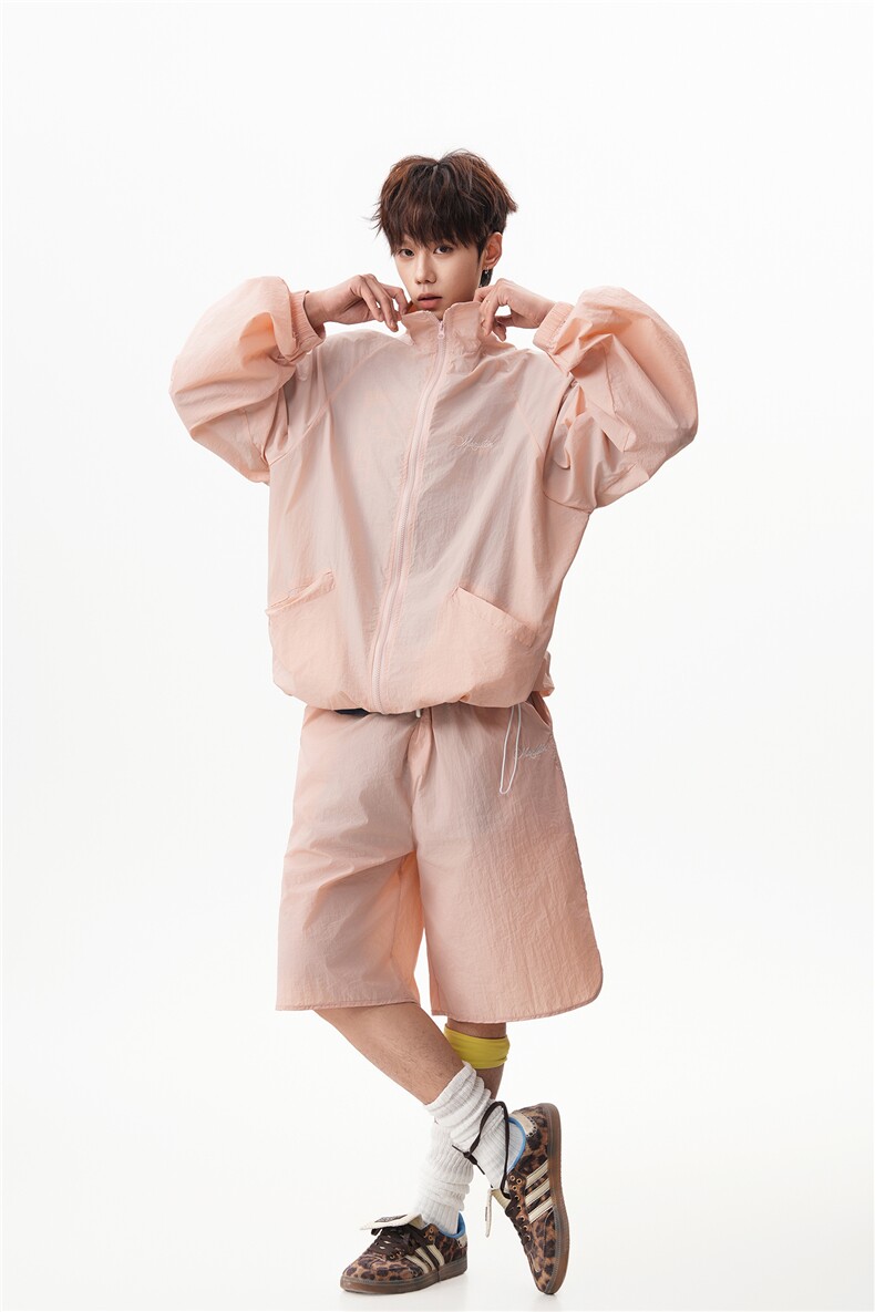 8XL-M特大码冰丝防晒服短裤套装男户外防晒衣运动外套潮TZ102P65,男装牛仔裤,电商D206-1
