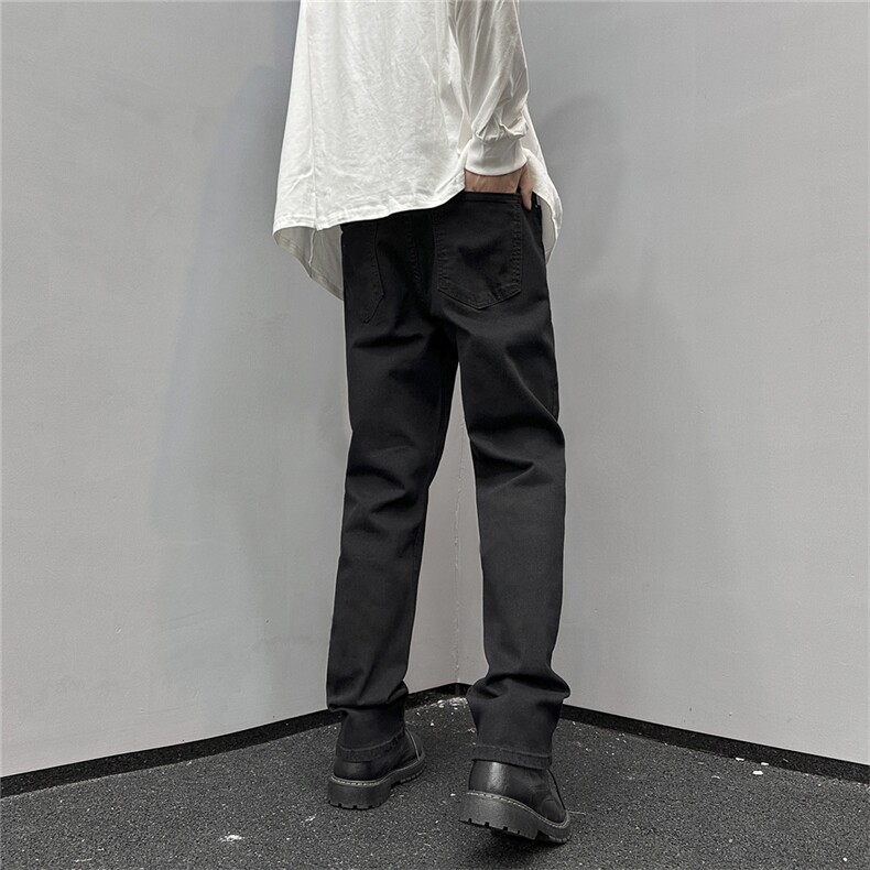 k1040-p48-限价68S-3XL微弹高阶港风中性小脚修身ins牛仔裤,男装牛仔裤,星座116