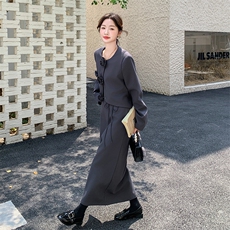 新品现货韩系立体花西装半裙套装F565-P165-K228，女装套装/套裙，2C255