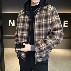 现货标50白鸭绒假两件男装羽绒服宽松板B317-Y000-P258，男装羽绒服，电商B317