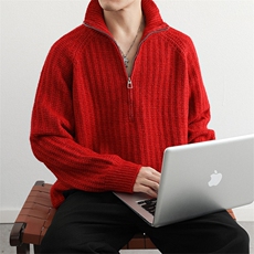 重磅老钱针织衫毛衣男秋冬厚款高级感套头潮牌休闲内搭衣服，男装针织衫/毛衣，星座914
