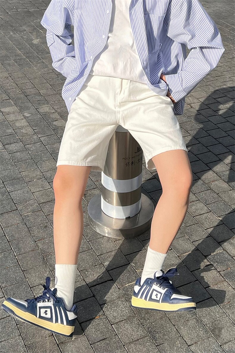 特批P38无差价潮牌ins百搭直筒五分牛仔裤夏季街头男女短裤K006,男装牛仔裤,星座1013-6