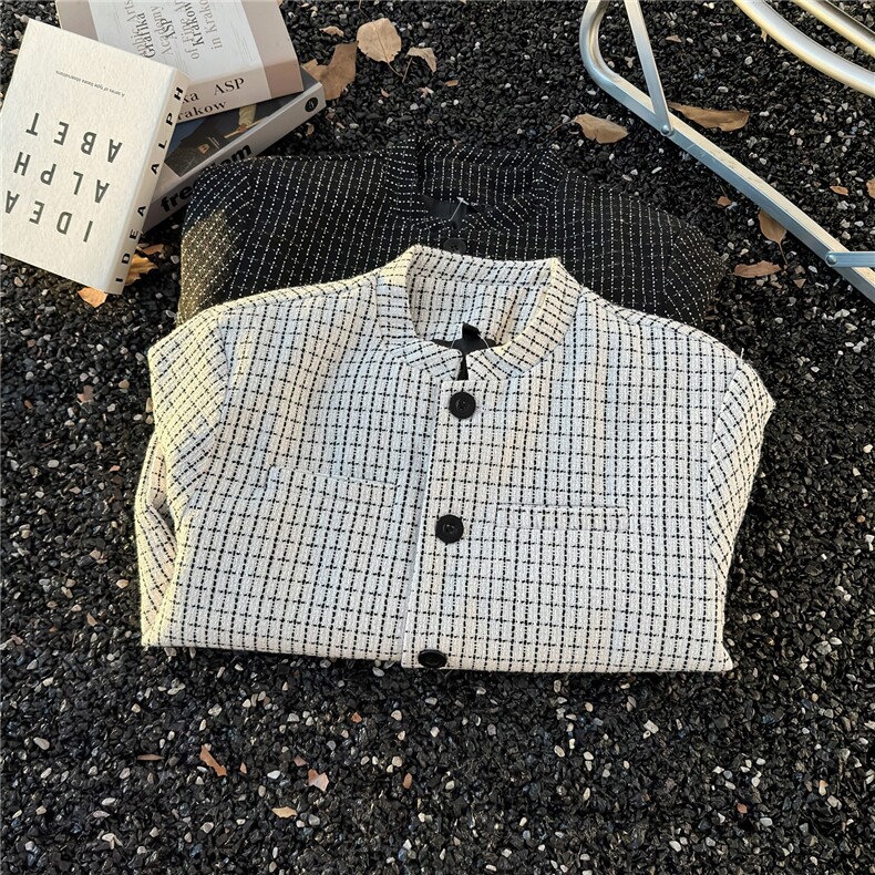 小香风外套男春秋季2025新款轻奢潮牌男装夹克上衣服W6831-P65,男装夹克,星座412-3