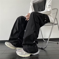 高品质春款男女休闲裤工装大口袋抽绳中性风长裤H978P45，男装休闲裤，星座1013-1