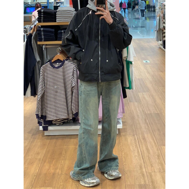【有货】飞行员夹克男高级感痞帅春秋棒球服外套JK999CC-特P58图片