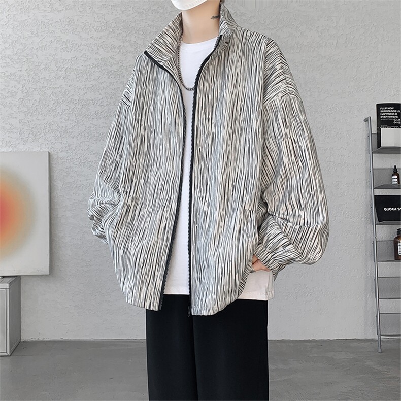 现货JK10071-特批55夏季大码灯芯高品质夹克外套宽松情侣上衣,男装夹克,电商A059