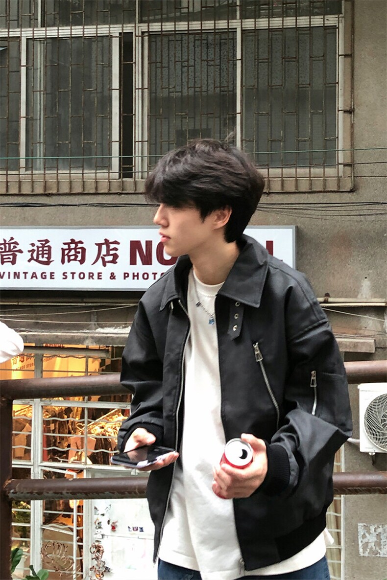 特P90无差价新款百搭拉链春秋时尚夹克外套-HJ5703港风街头,男装夹克,电商A003