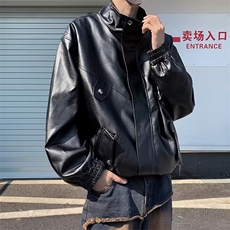 休闲运动秋季情侣机车服宽松上衣冲锋衣夹克个性男皮衣外套PW159，男装夹克，星座1116A-1（原606A）