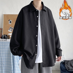 2025 HC21342加绒 港风内景大码简约加绒衬衫M-5X HC24970-特P30,男装衬衫,电商A022